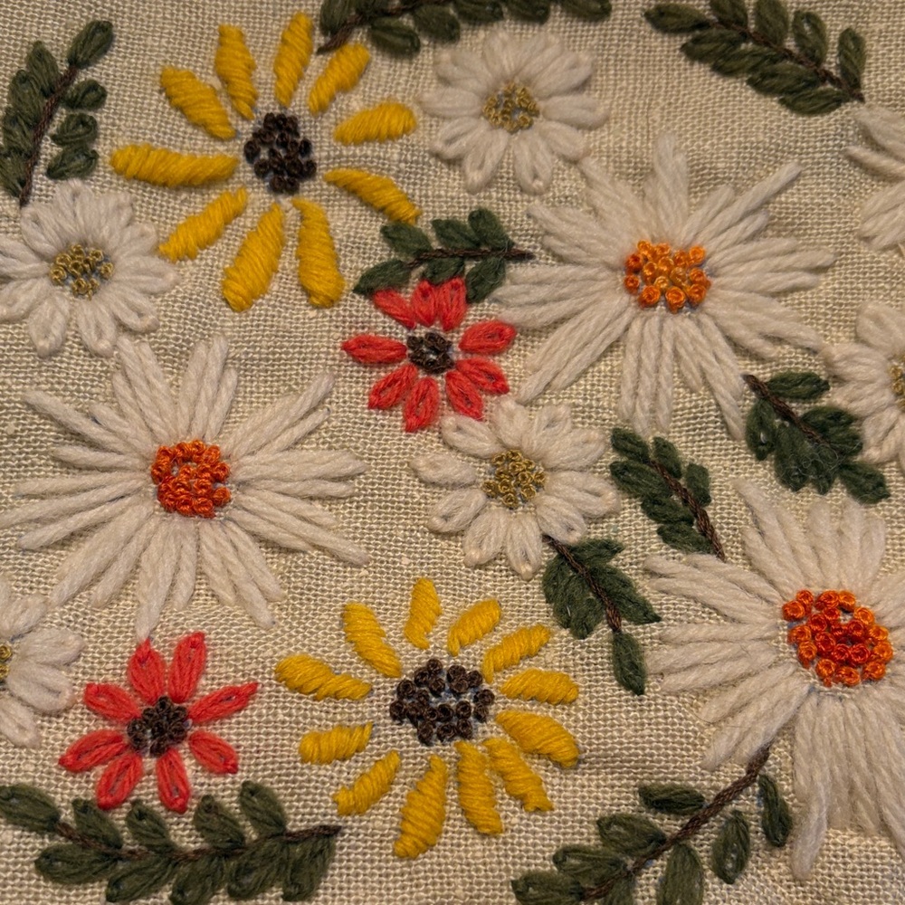 Embroidered Floral Beige Clutch - Picture 2 of 10